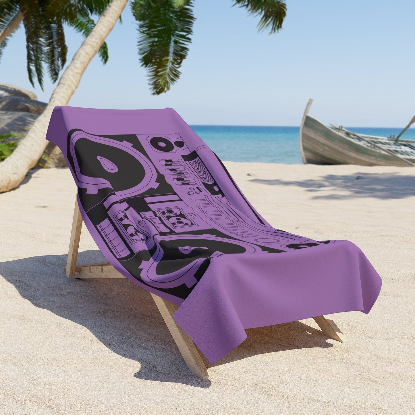 Bom Box, Sound Blaster, Beach Towel - Posterify