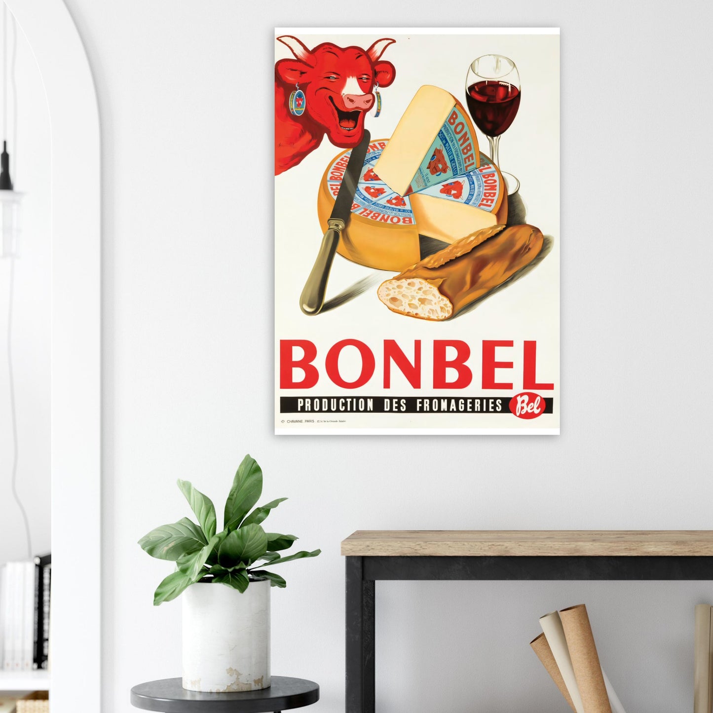 Bonbel Vintage poster reprint on Premium Matte Paper - Posterify