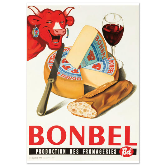 Bonbel Vintage poster reprint on Premium Matte Paper - Posterify