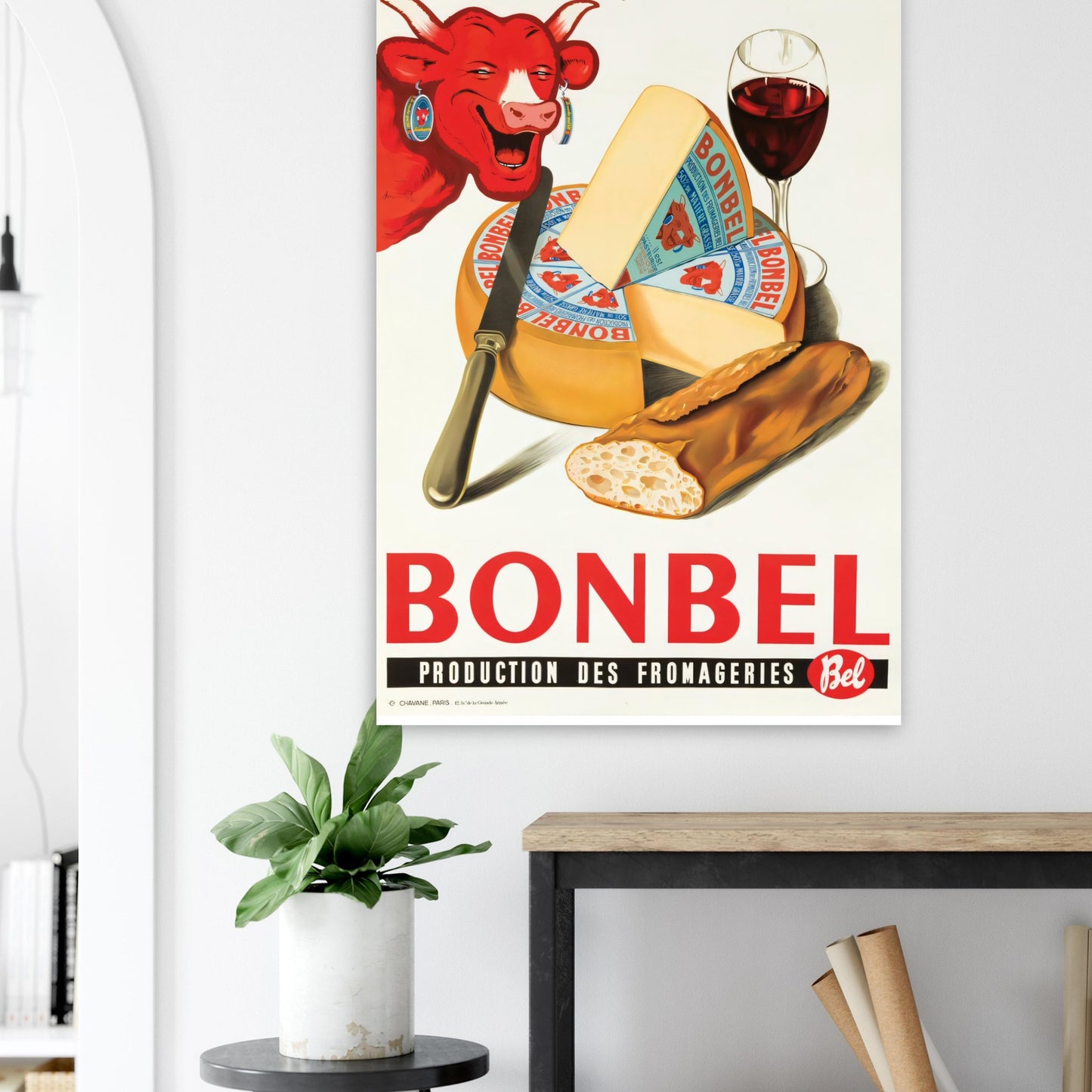 Bonbel Vintage poster reprint on Premium Matte Paper - Posterify