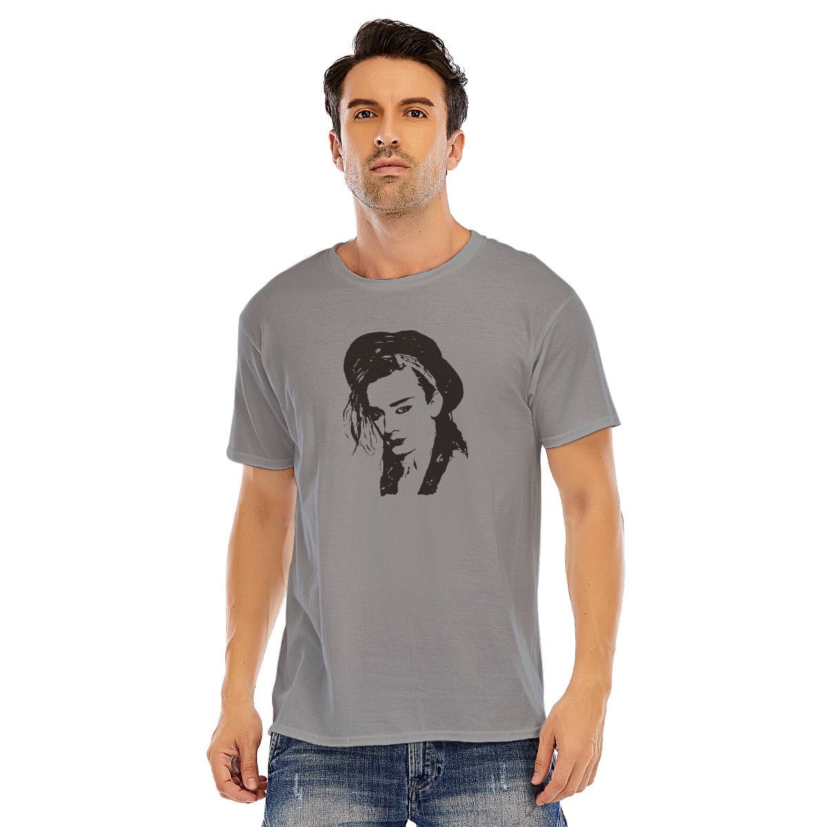 Boy George Unisex O - neck Short Sleeve T - shirt | 180GSM Cotton (DTF) - Posterify