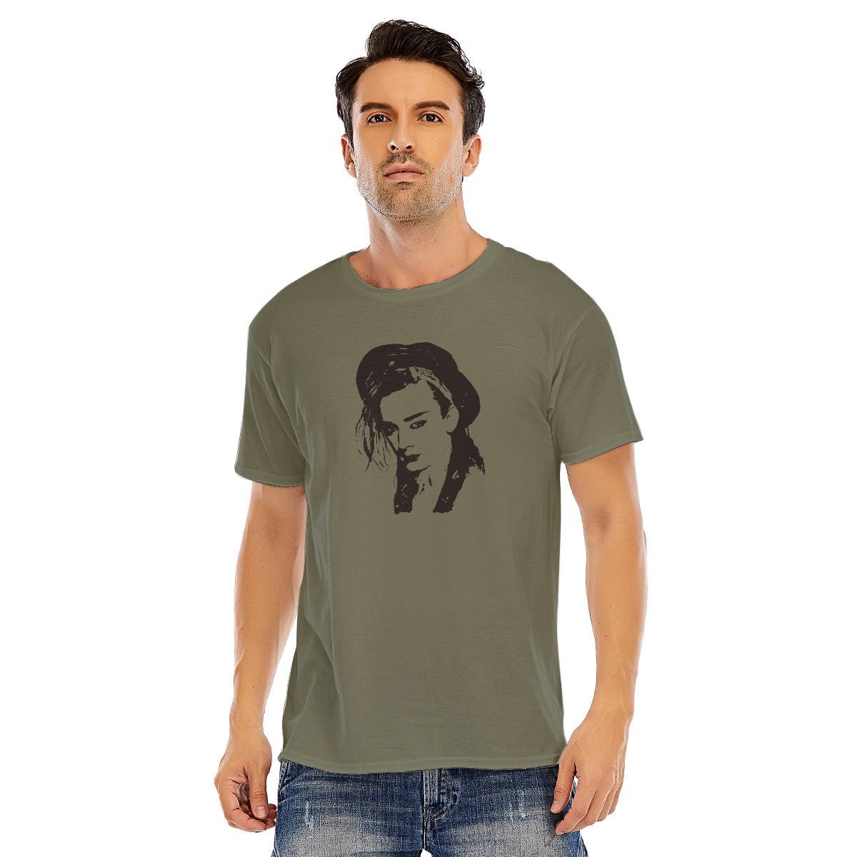 Boy George Unisex O - neck Short Sleeve T - shirt | 180GSM Cotton (DTF) - Posterify