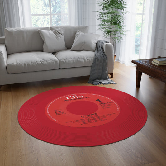 Bruce Springsteen, I'm on fire, Vinyl record Mat (Customize a mat on request) - Posterify