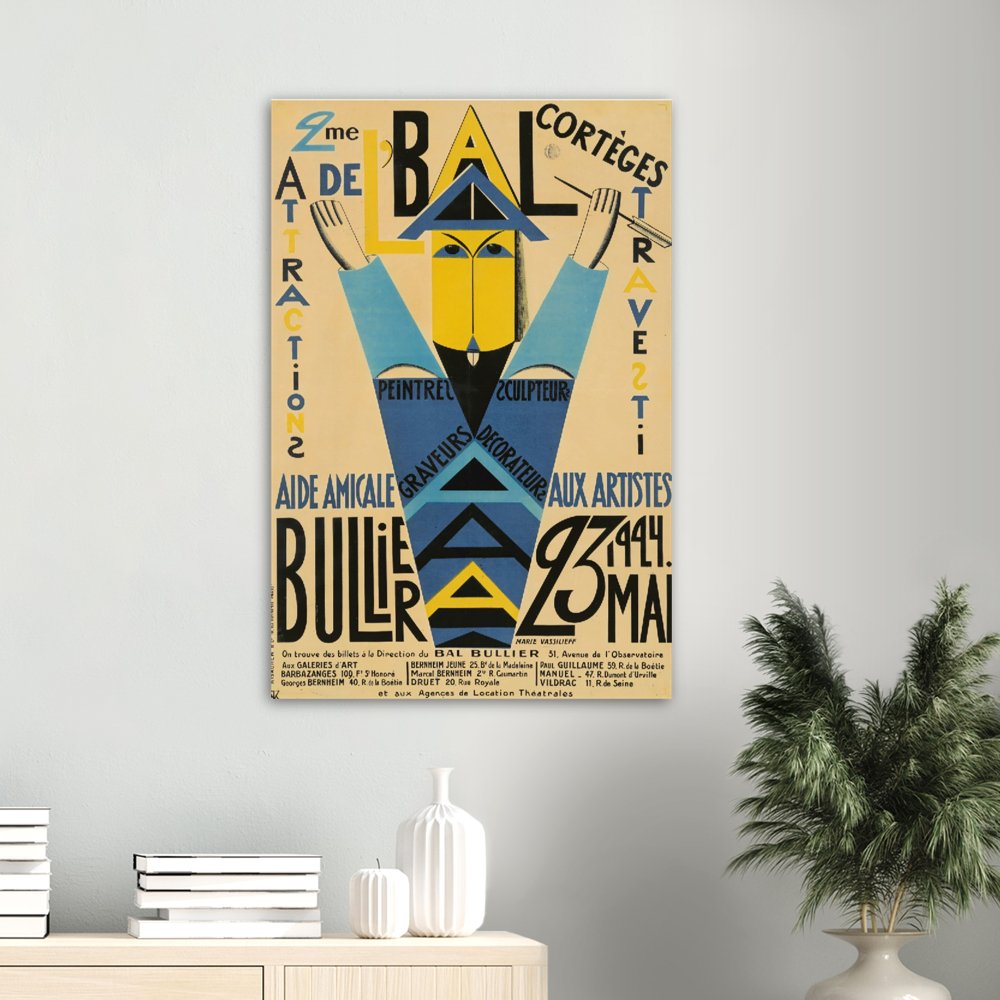 Bullier Vintage Poster Print on Premium Matte Paper - Posterify