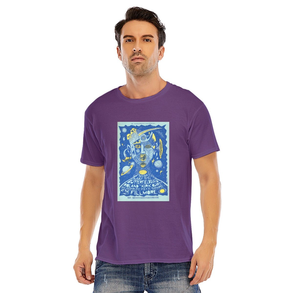 Butterfield Blues Band, Unisex O - neck Short Sleeve T - shirt | 180GSM Cotton (DTF) - Posterify