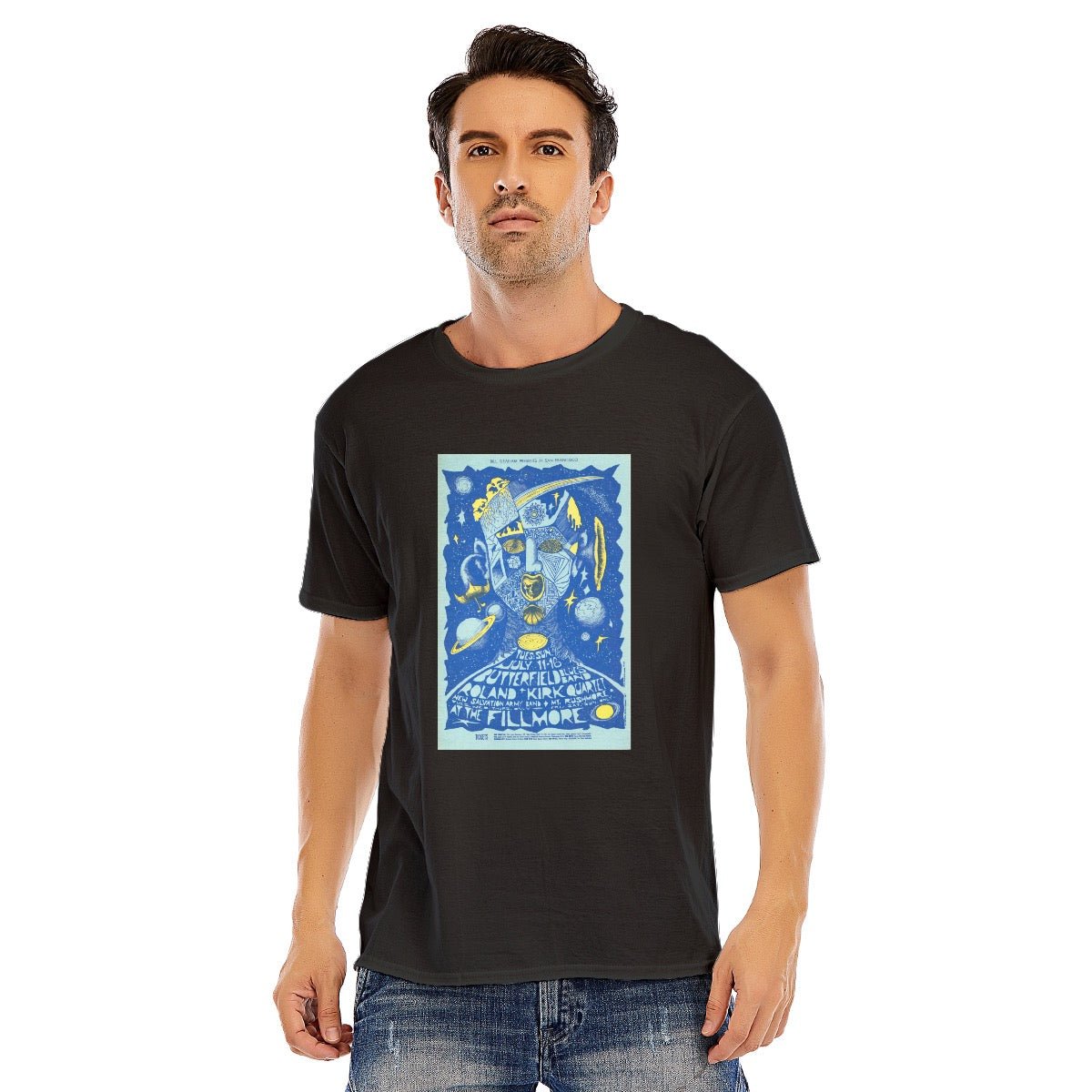 Butterfield Blues Band, Unisex O - neck Short Sleeve T - shirt | 180GSM Cotton (DTF) - Posterify