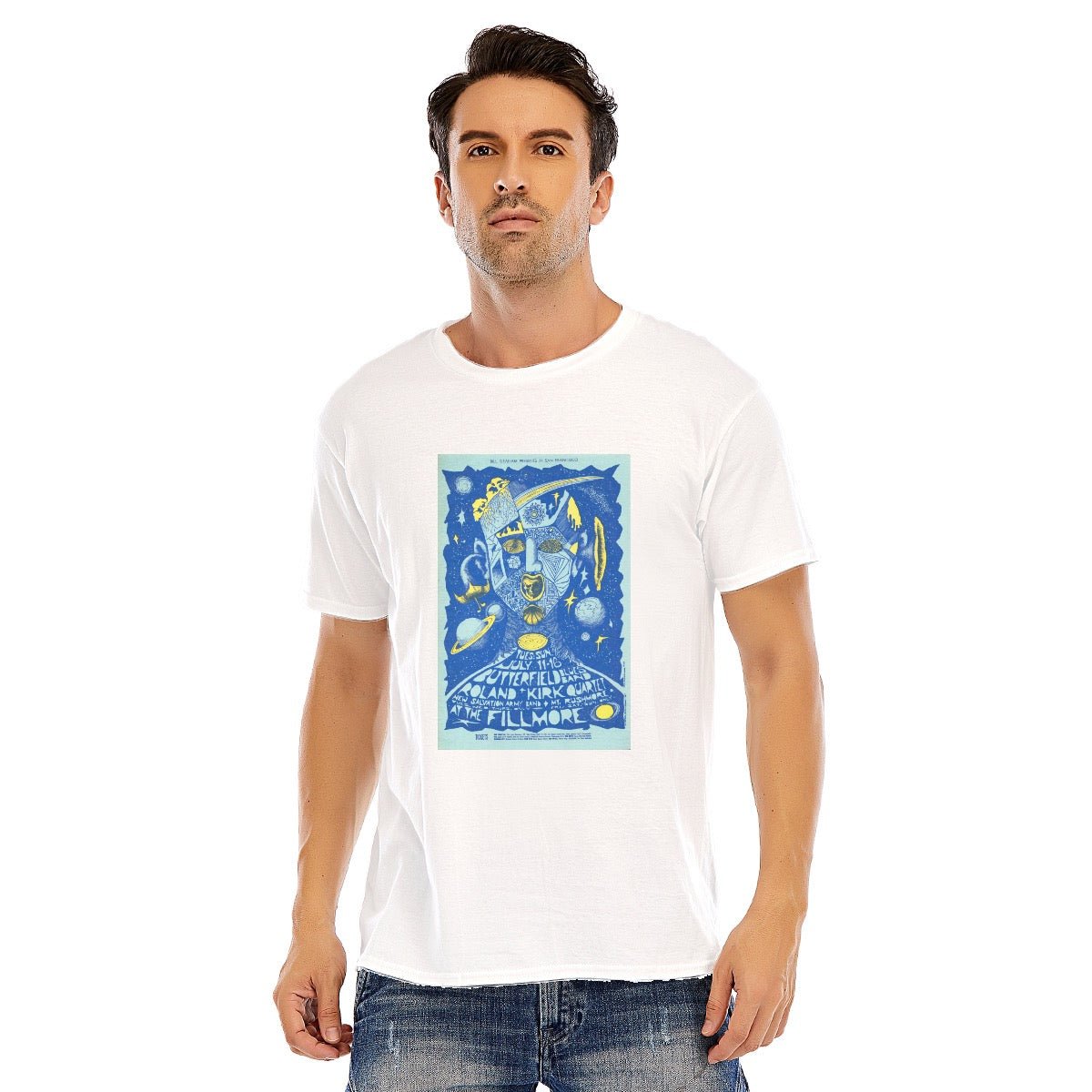 Butterfield Blues Band, Unisex O - neck Short Sleeve T - shirt | 180GSM Cotton (DTF) - Posterify