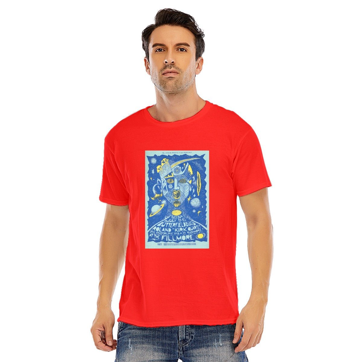 Butterfield Blues Band, Unisex O - neck Short Sleeve T - shirt | 180GSM Cotton (DTF) - Posterify