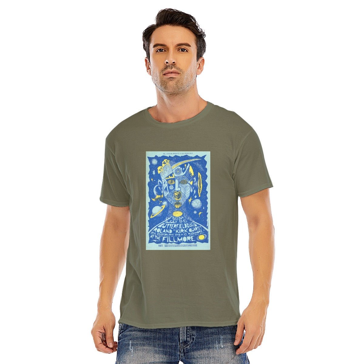 Butterfield Blues Band, Unisex O - neck Short Sleeve T - shirt | 180GSM Cotton (DTF) - Posterify