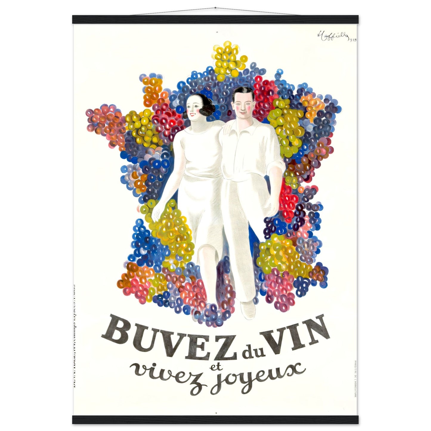 Buvez du Vin Vintage poster reprint on Premium Matte Paper - Posterify