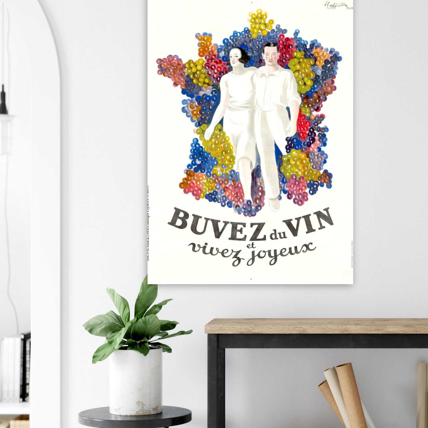 Buvez du Vin Vintage poster reprint on Premium Matte Paper - Posterify