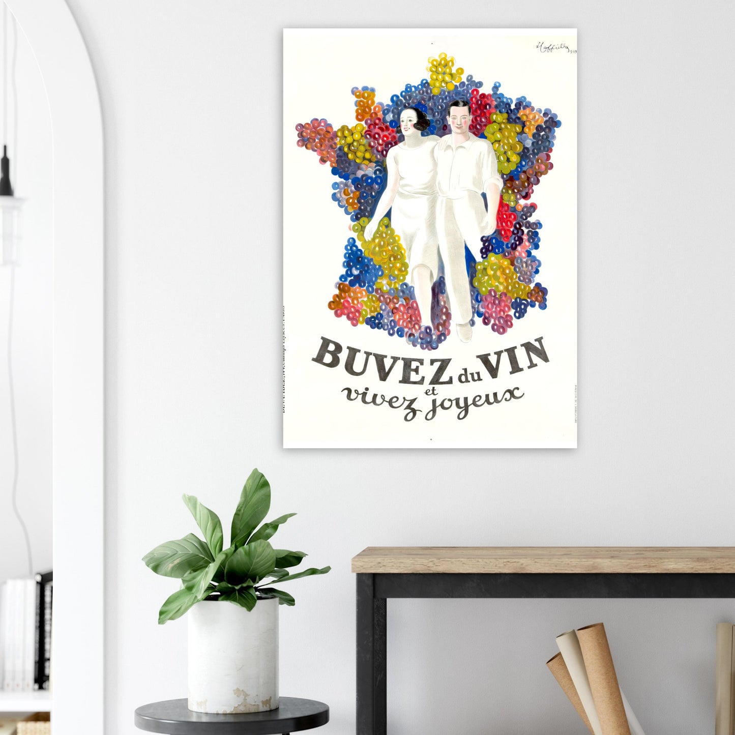 Buvez du Vin Vintage poster reprint on Premium Matte Paper - Posterify