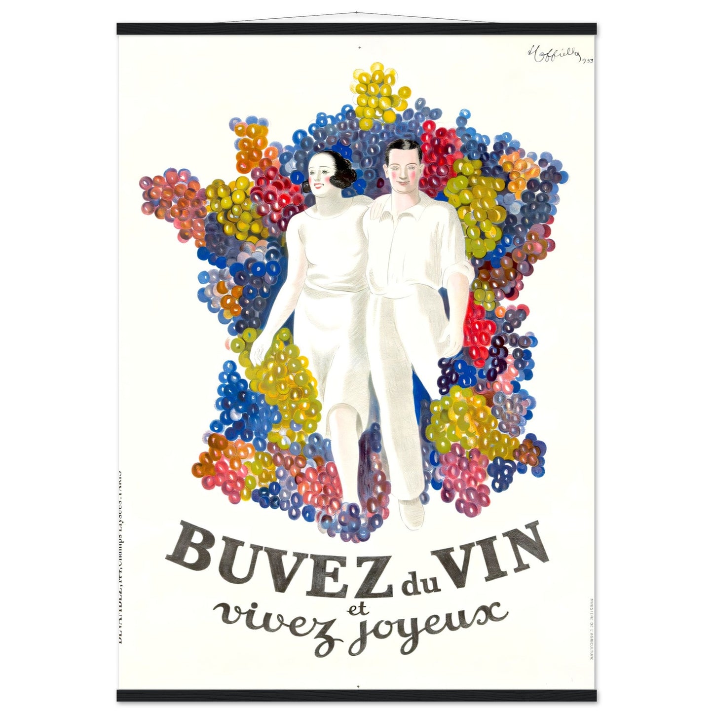 Buvez du Vin Vintage poster reprint on Premium Matte Paper - Posterify