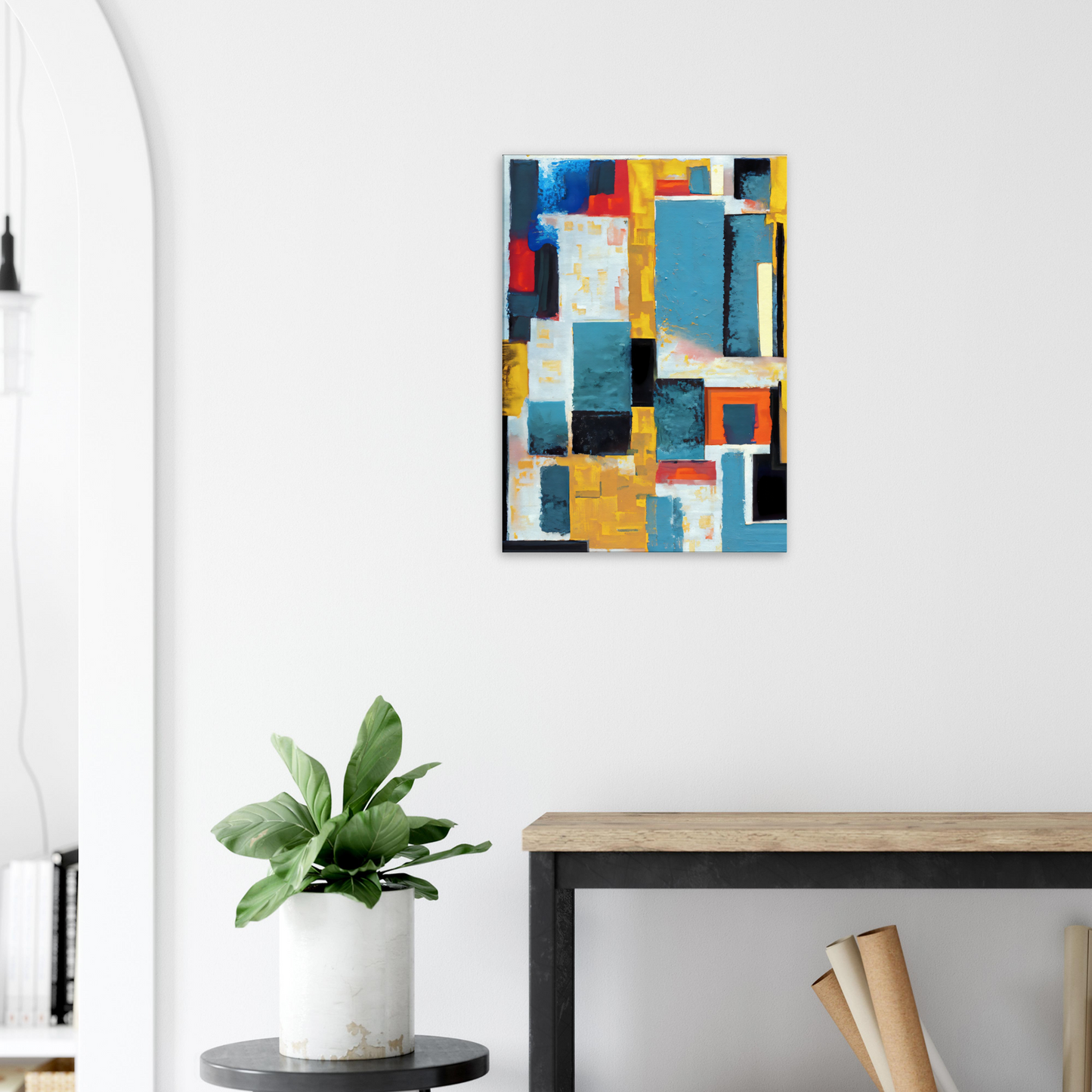 Canvas print of abstract palette knife painting by Posterify Design - Posterify