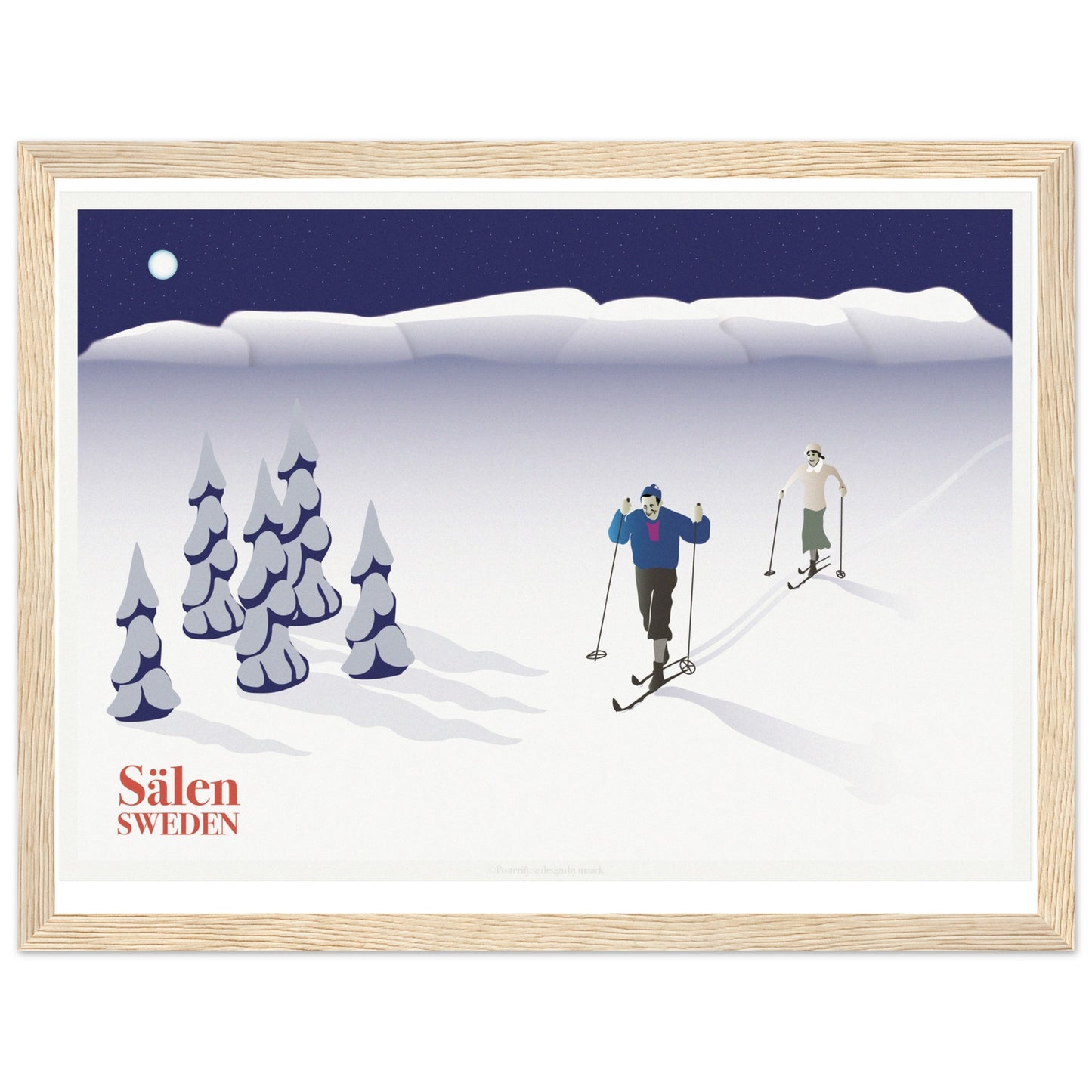 Sälen, Sweden, by Posterify design, Premium Matte Paper Poster - Posterify