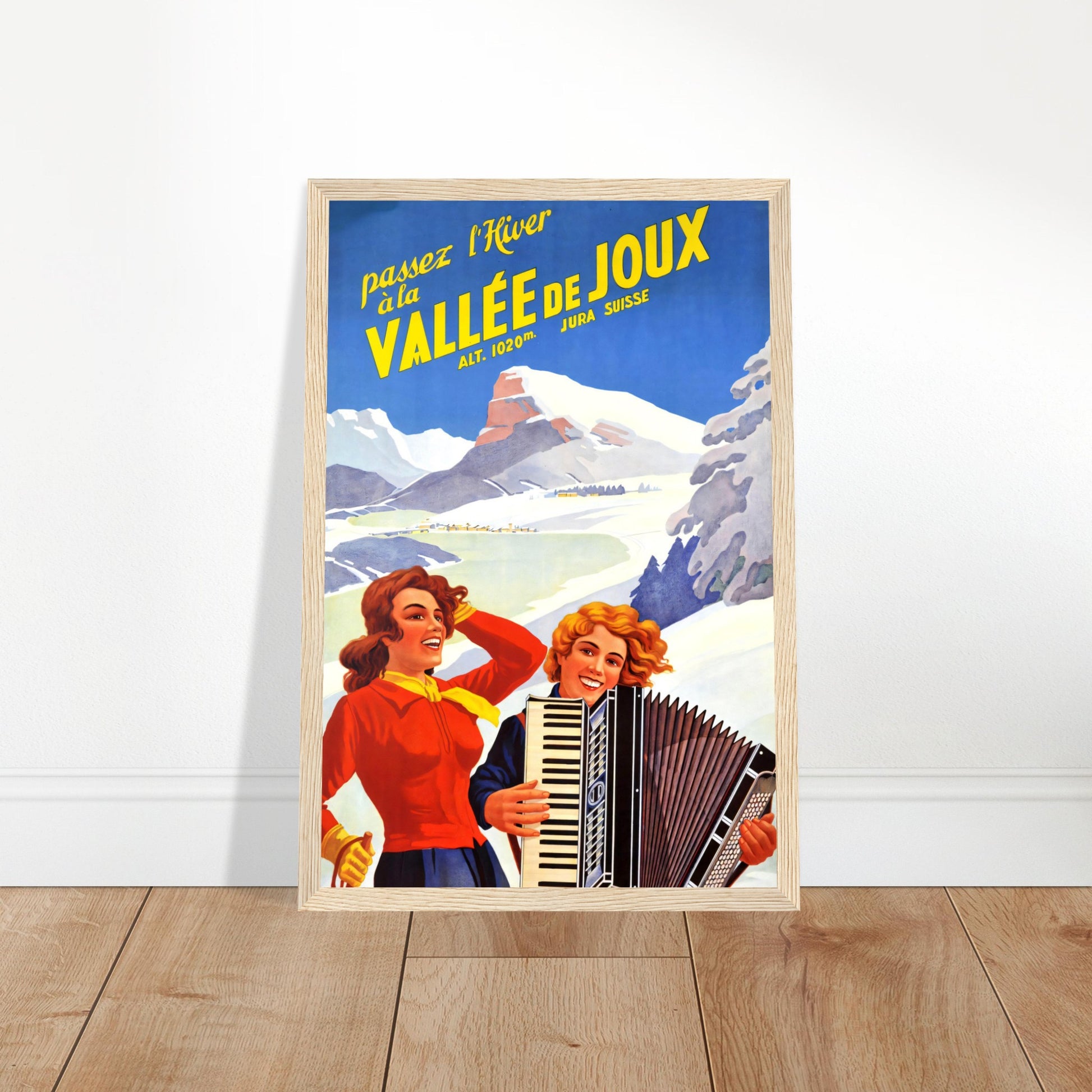 Vintage Poster Reprint, Vallée de Joux, Wall Art on Premium Paper - Posterify
