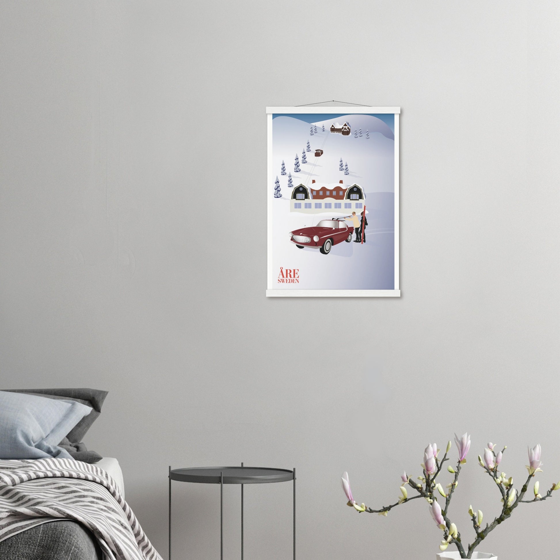 Åre, Sweden, Volvo P1800 by Posterify design, Premium Matte Paper Poster - Posterify