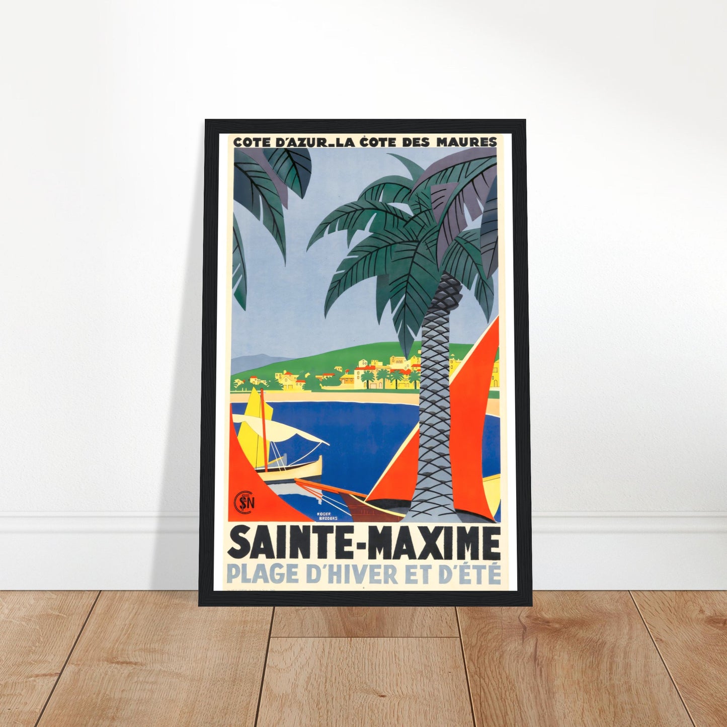 Sainte Maxime, Vintage Poster Reprint On Premium Matte Paper - Posterify