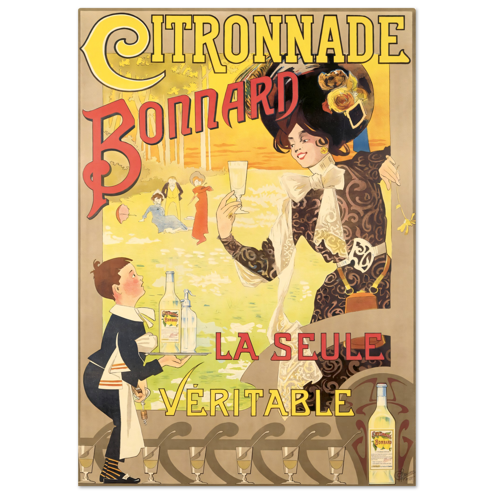 Vintage Poster Citronnade on Premium Matte Paper - Posterify