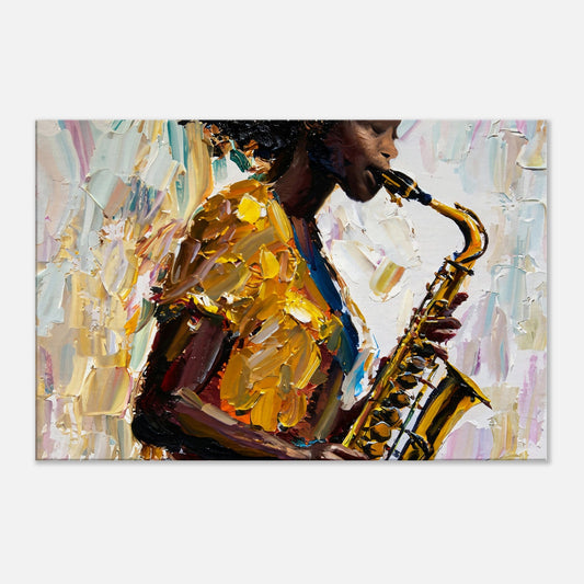 Canvas Print Saxophone player #2 abstract art by Posterify design - Posterify