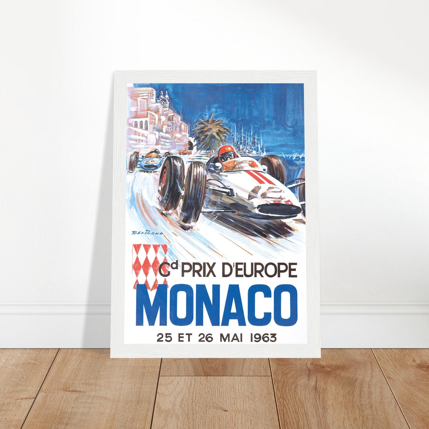 Monaco Grand Prix Vintage Poster Reprint on Premium Matte Paper