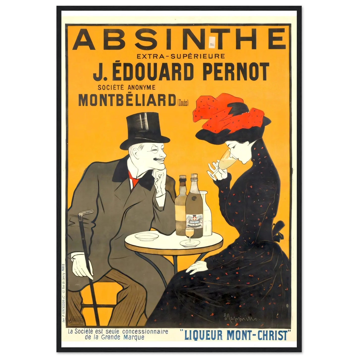 Absinthe Vintage poster reprint on Premium Matte Paper - Posterify