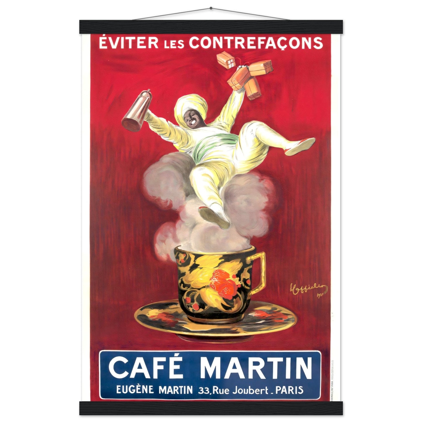 Cafe Martin Vintage poster reprint on Premium Matte Paper - Posterify