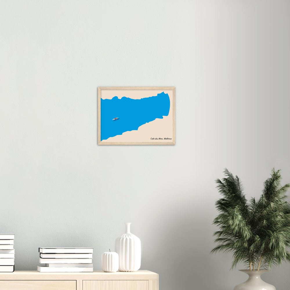 Cala des Moro, Mallorca, Wooden Framed Poster - Posterify