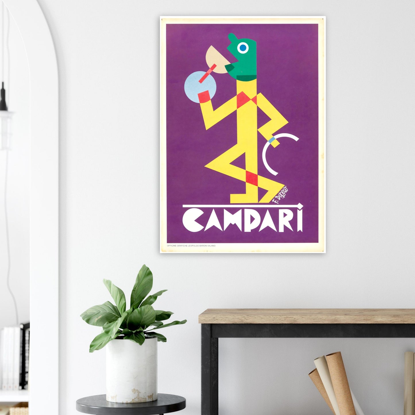 Campari Vintage poster reprint on Premium Matte Paper - Posterify