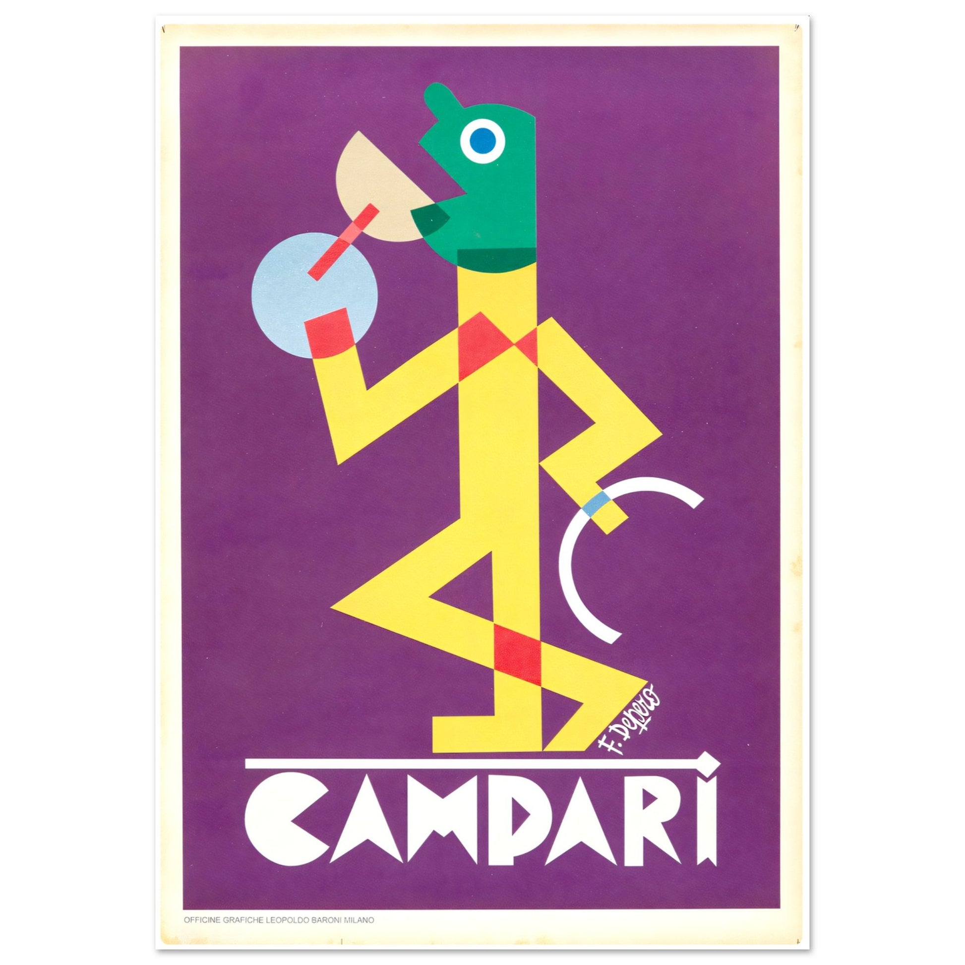 Campari Vintage poster reprint on Premium Matte Paper - Posterify