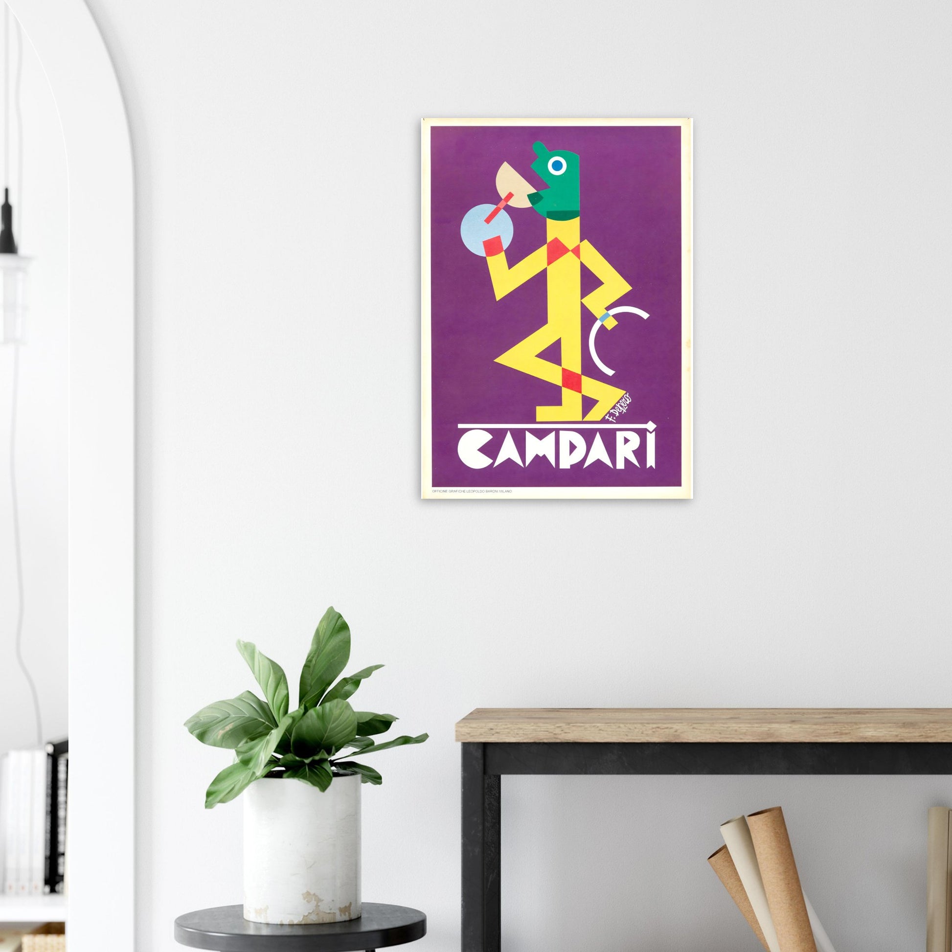 Campari Vintage poster reprint on Premium Matte Paper - Posterify