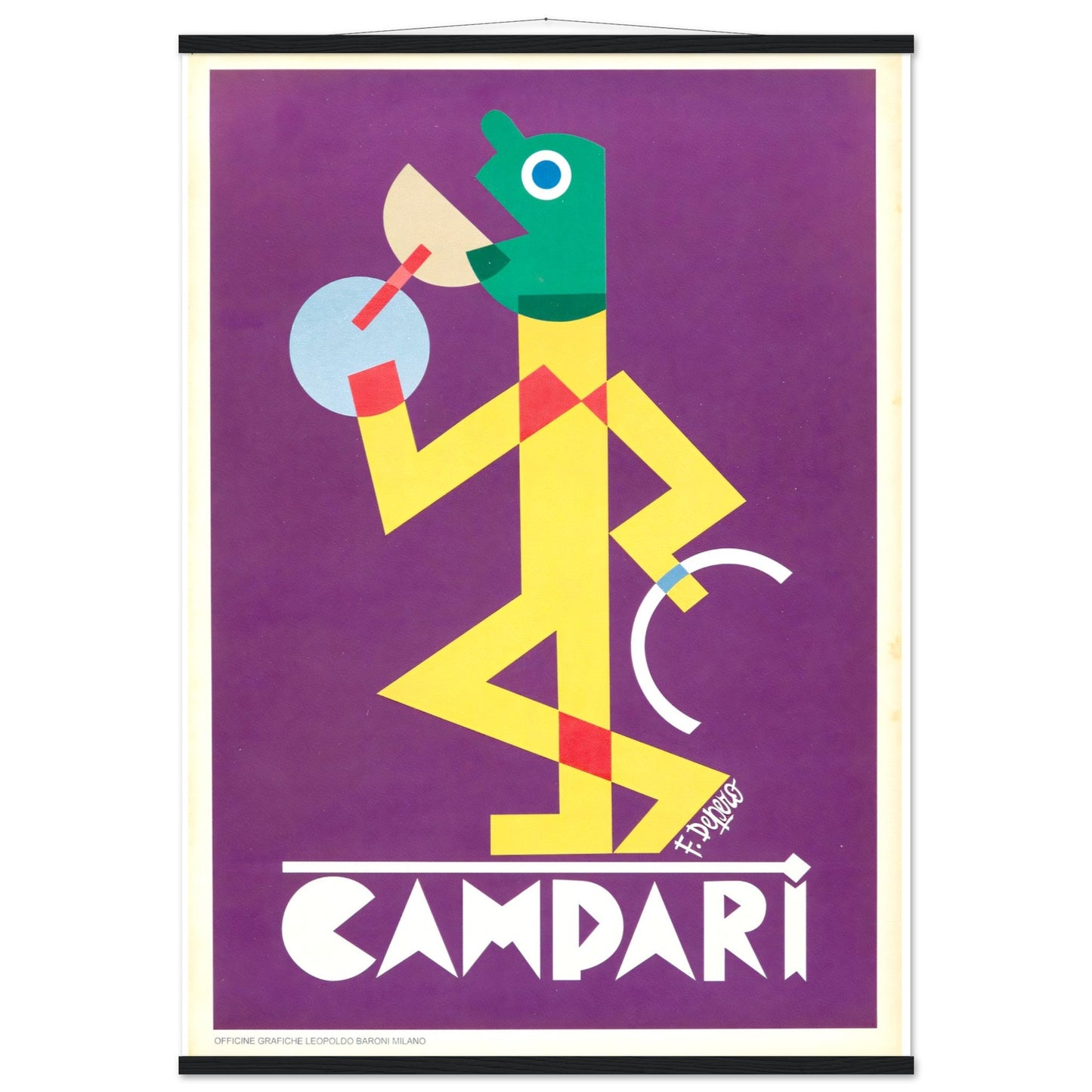 Campari Vintage poster reprint on Premium Matte Paper - Posterify