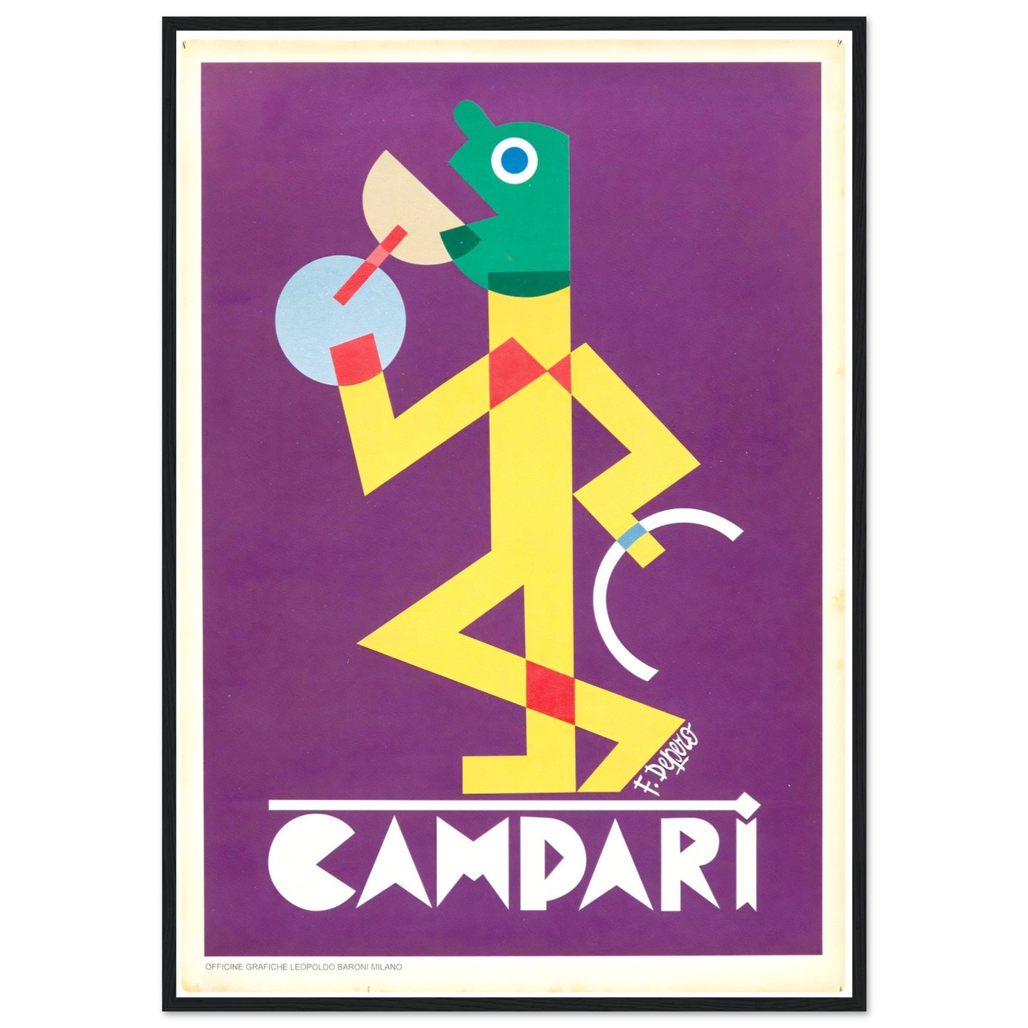 Campari Vintage poster reprint on Premium Matte Paper - Posterify