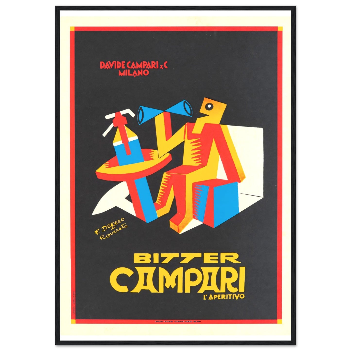 Campari Vintage poster reprint on Premium Matte Paper - Posterify