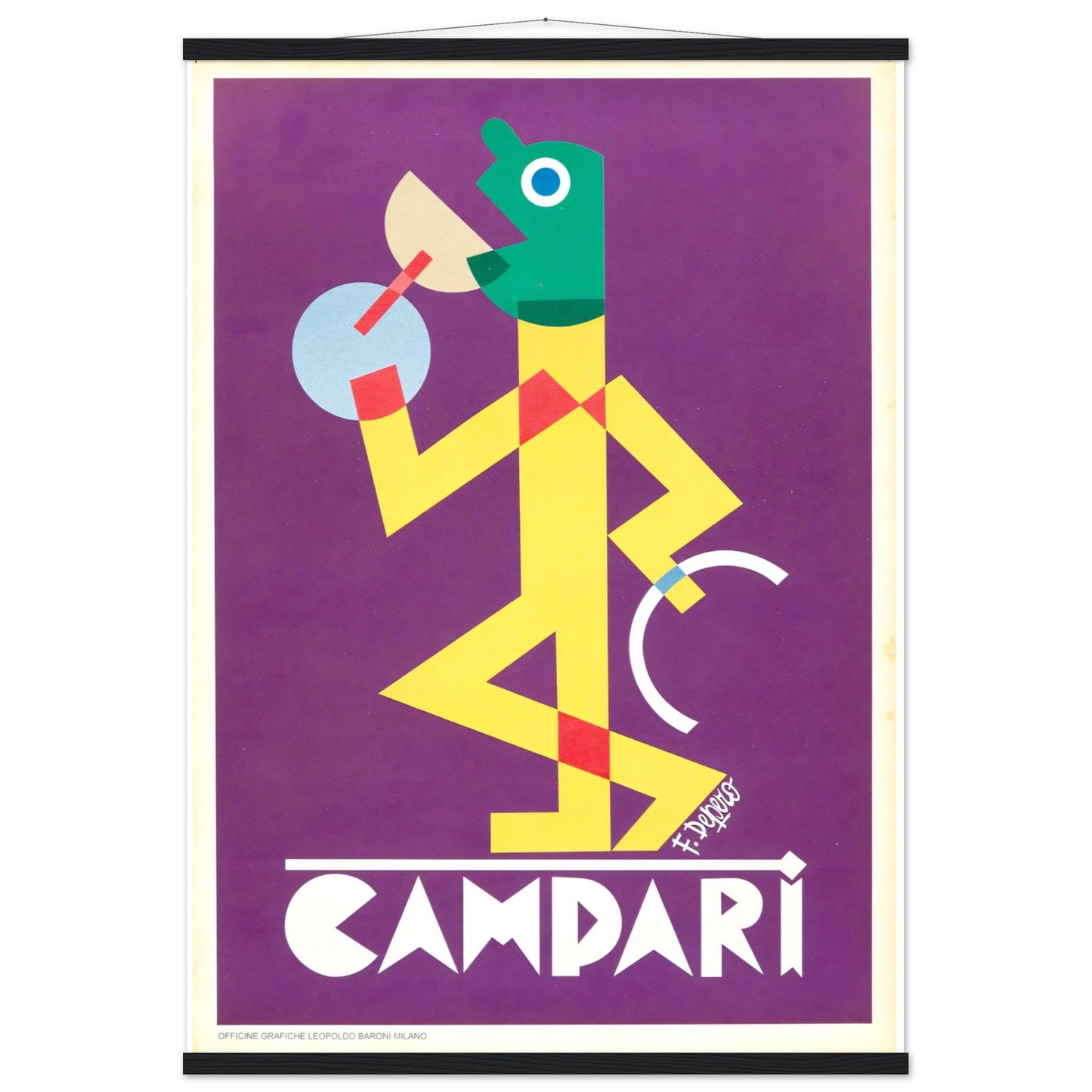 Campari Vintage poster reprint on Premium Matte Paper - Posterify