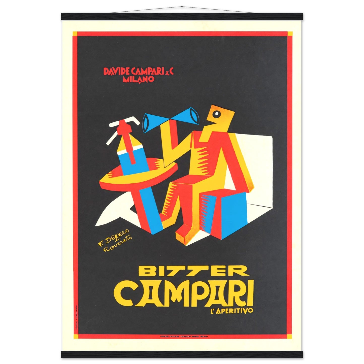 Campari Vintage poster reprint on Premium Matte Paper - Posterify