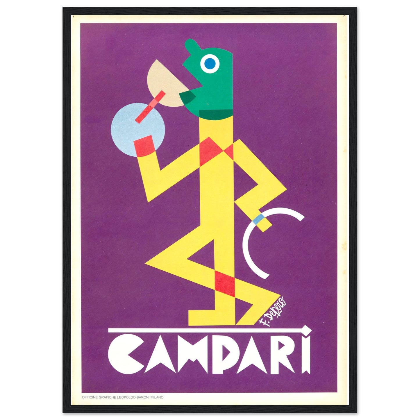 Campari Vintage poster reprint on Premium Matte Paper - Posterify