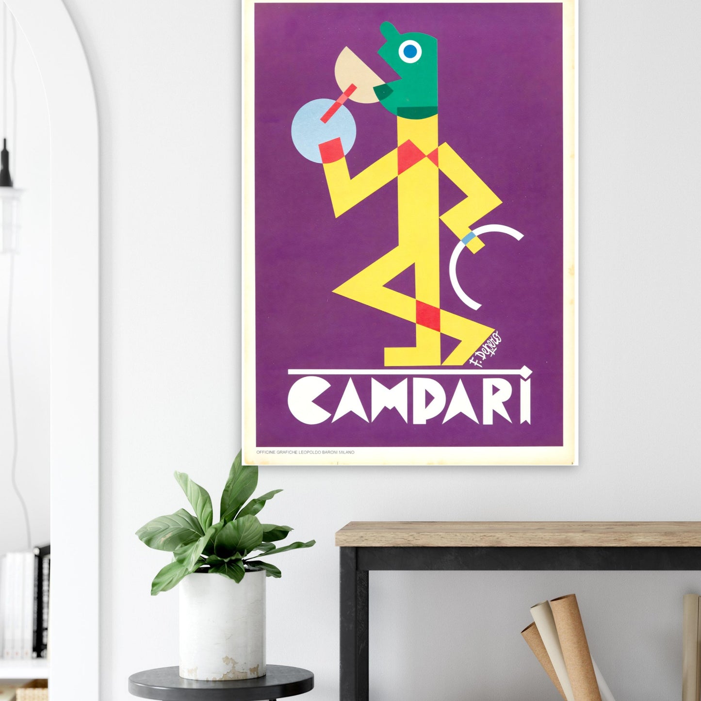 Campari Vintage poster reprint on Premium Matte Paper - Posterify