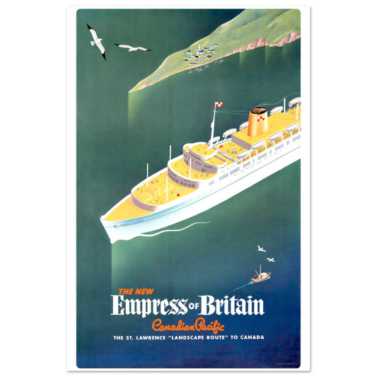Canadian Pacific Vintage poster reprint on Premium Matte Paper - Posterify