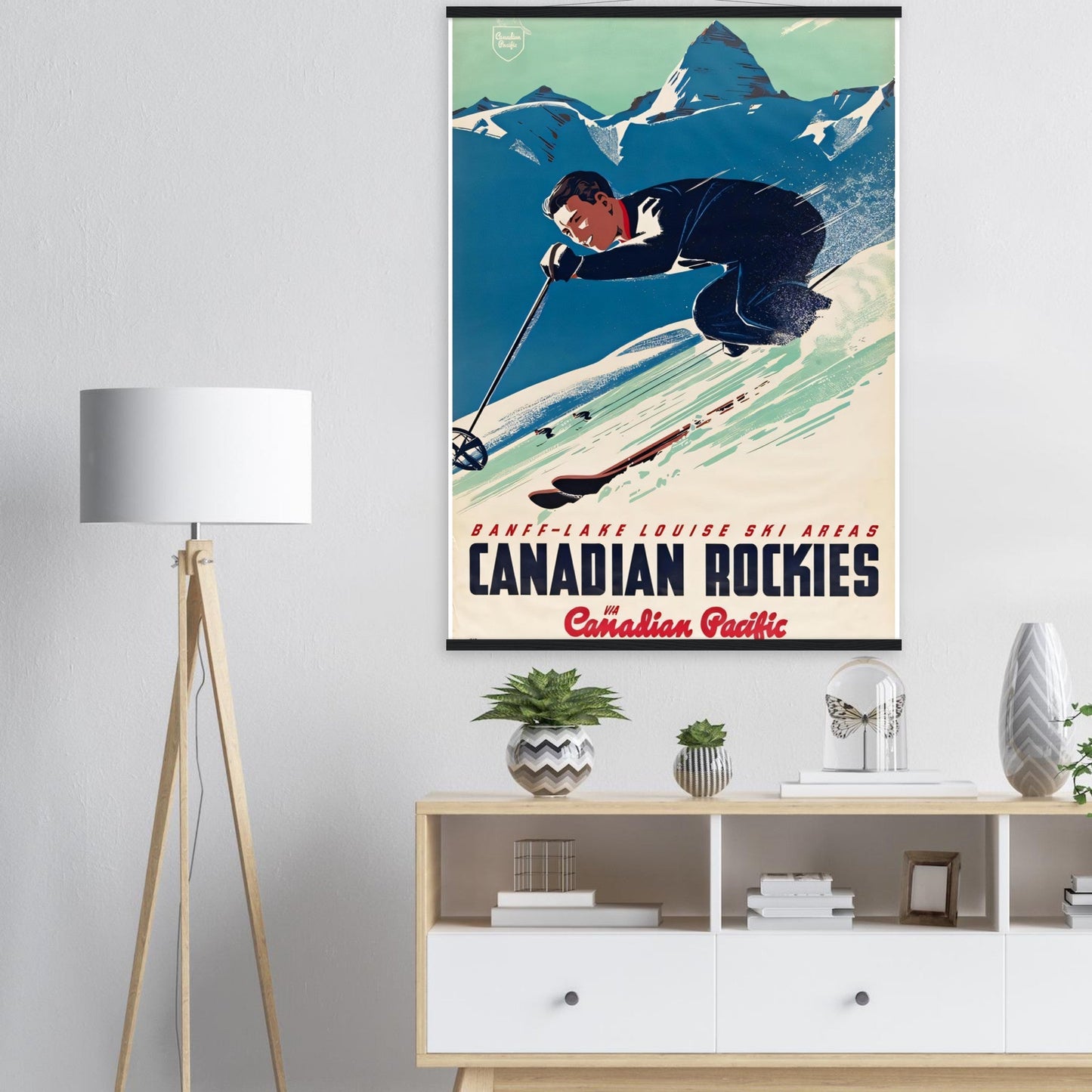 Canadian Rockies Vintage Poster Reprint on Premium matte Paper - Posterify
