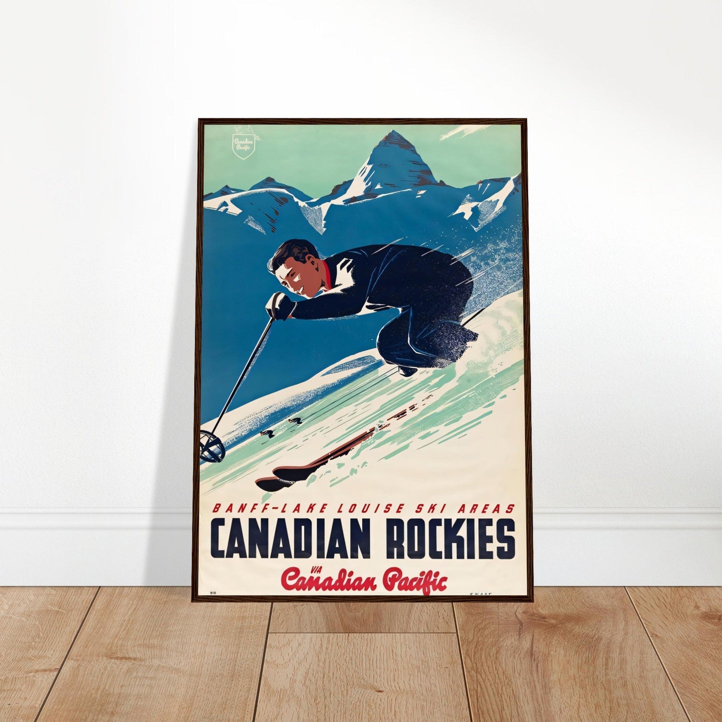 Canadian Rockies Vintage Poster Reprint on Premium matte Paper - Posterify
