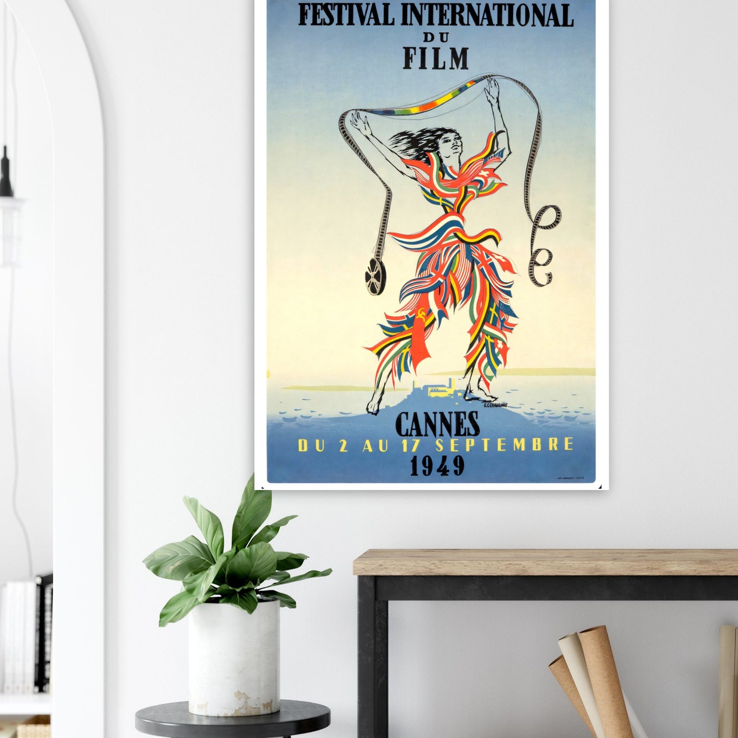 Cannes Film Festival Vintage poster reprint on Premium Matte Paper - Posterify