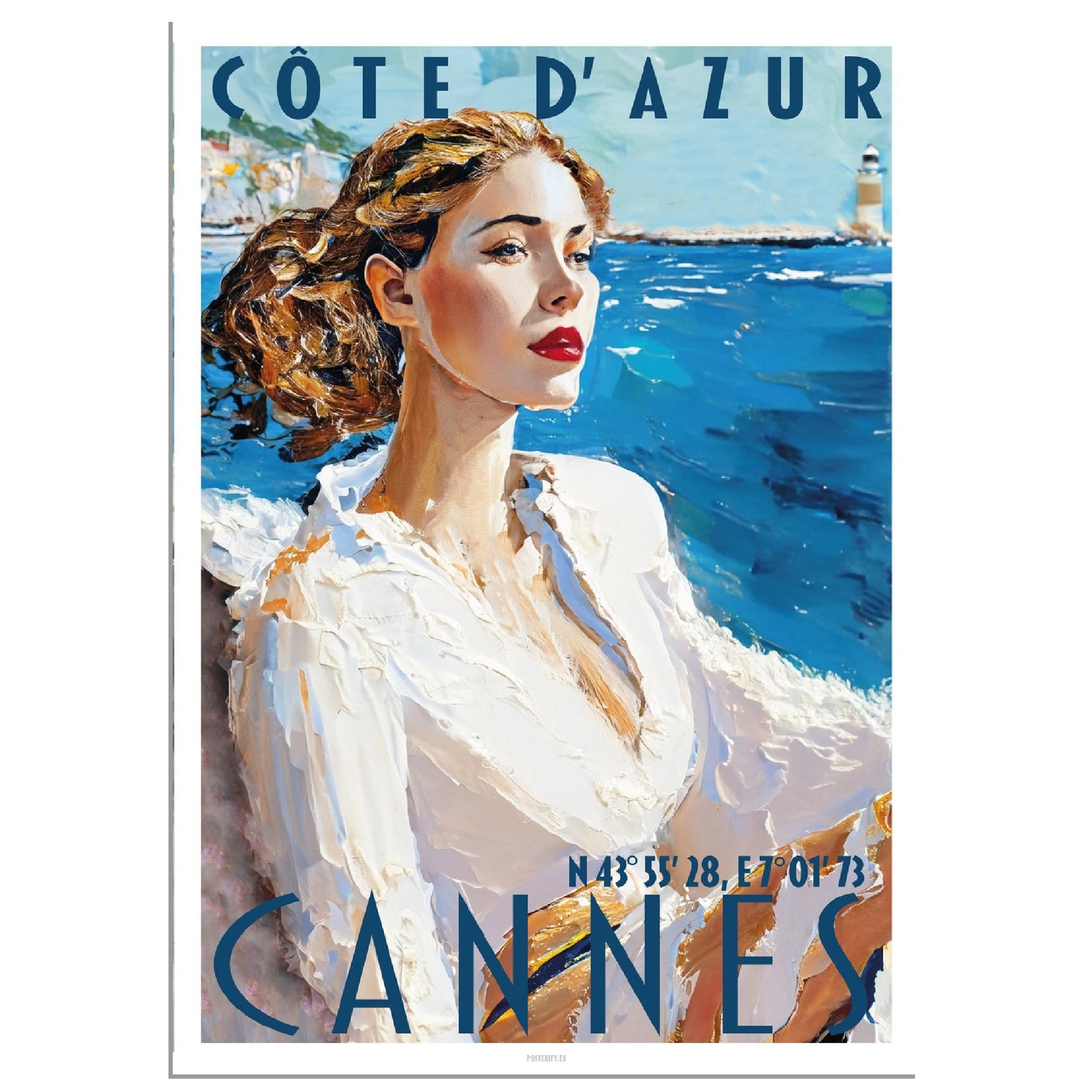 Cannes Poster by Posterify Design on Premium Matte Paper - Posterify