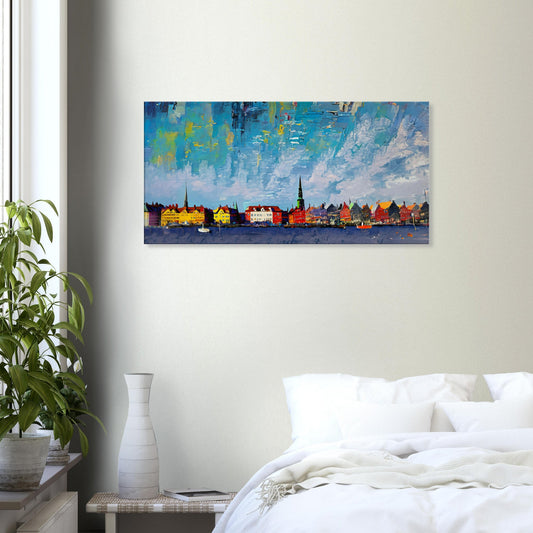 Canvas Print Abstract Copenhagen by Posterify Design 50x100cm - Posterify