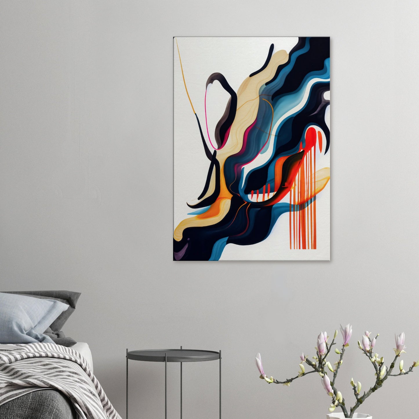 Canvas Print, abstract painting on rice paper by posterify design. - Posterify