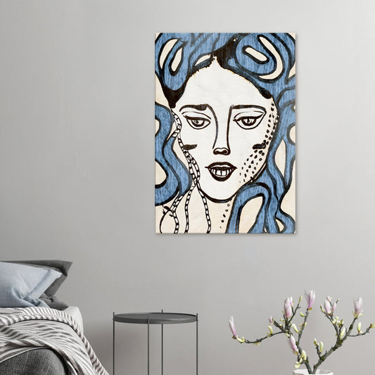 Canvas Print, abstract painting on rice paper by posterify design. - Posterify