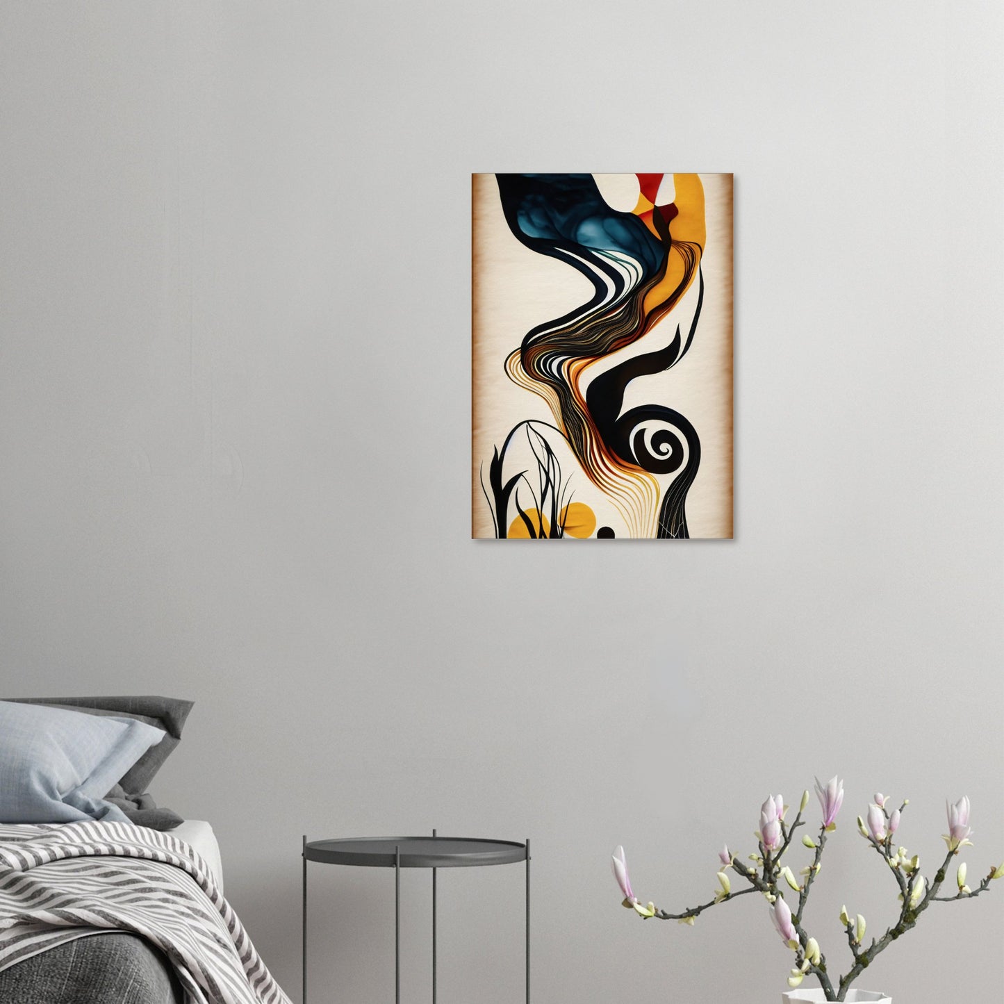 Canvas Print, abstract painting on rice paper by posterify design. - Posterify