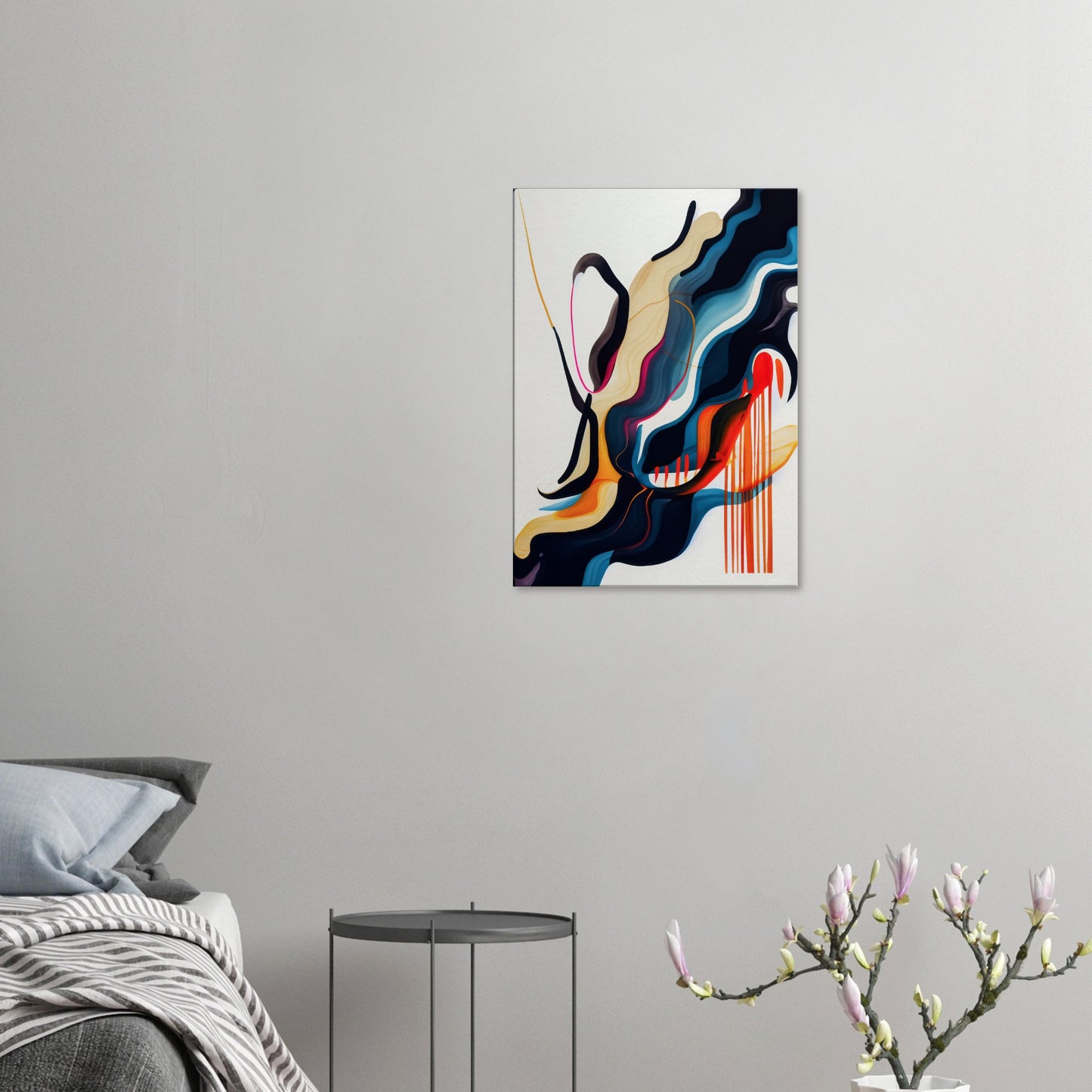 Canvas Print, abstract painting on rice paper by posterify design. - Posterify