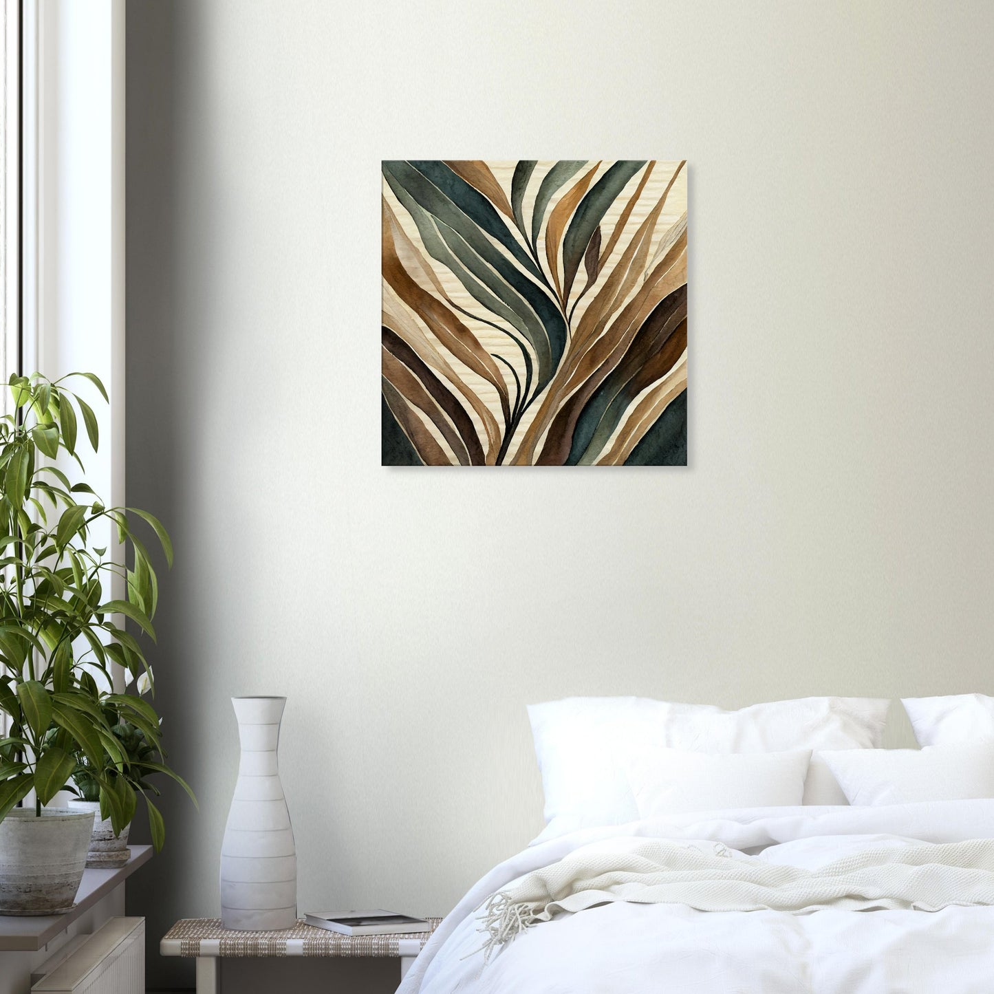 Canvas Print, abstract painting on rice paper by posterify design. - Posterify