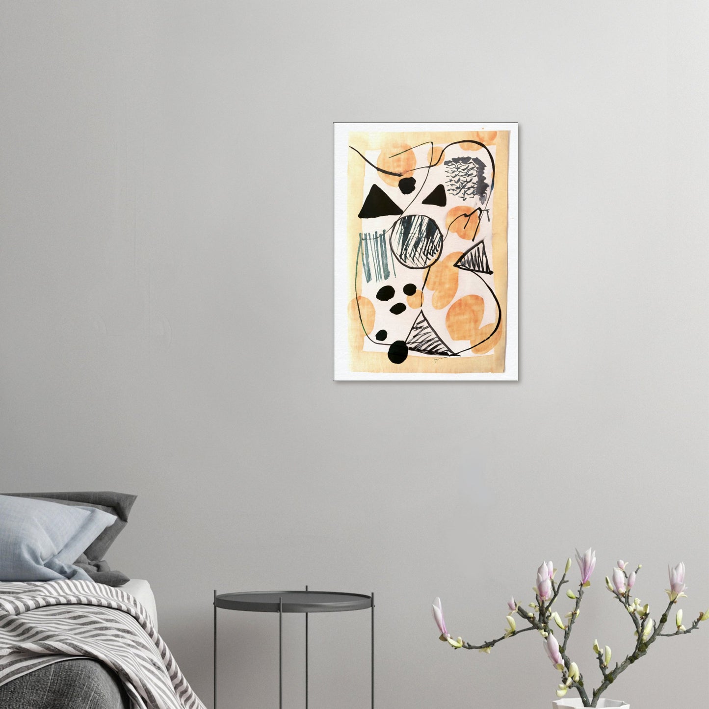 Canvas Print, abstract painting on rice paper by posterify design. - Posterify